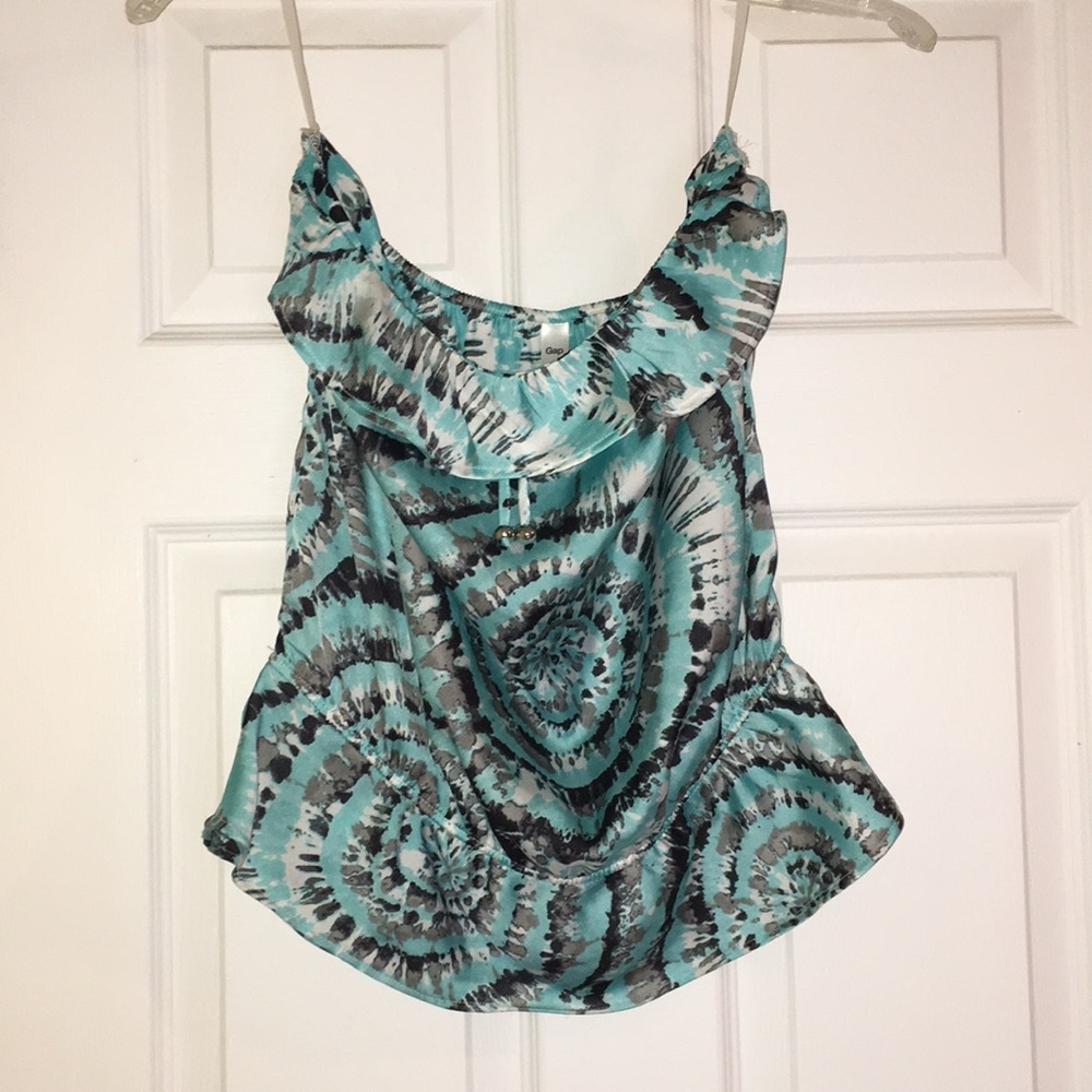 Satin strapless Gap top